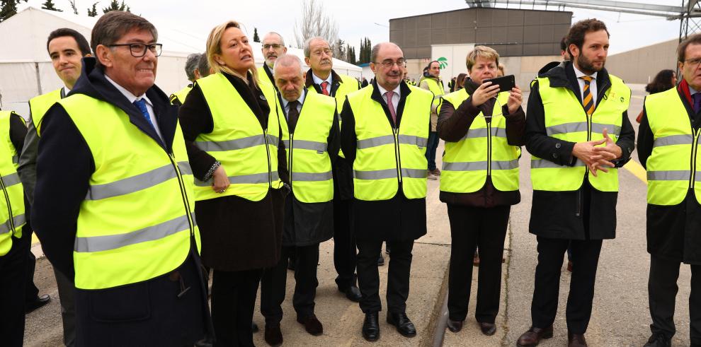 El Presidente de Aragón inaugura AGROTIM, el segundo apartadero de la intermodal de Monzón dedicado al transporte de graneles, en la que se han invertido 5 millones de euros