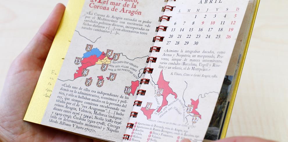 El Presidente de Aragón felicita el Año Nuevo con una nueva versión del calendario sobre la historia de Aragón