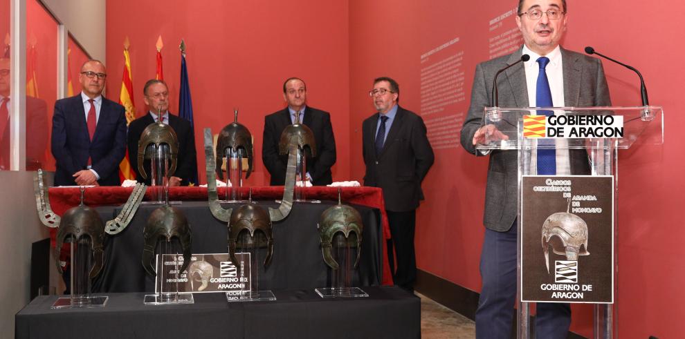 La llegada de los cascos celtíberos recuperados abre la puerta a una vasta exposición sobre el patrimonio y la civilización 