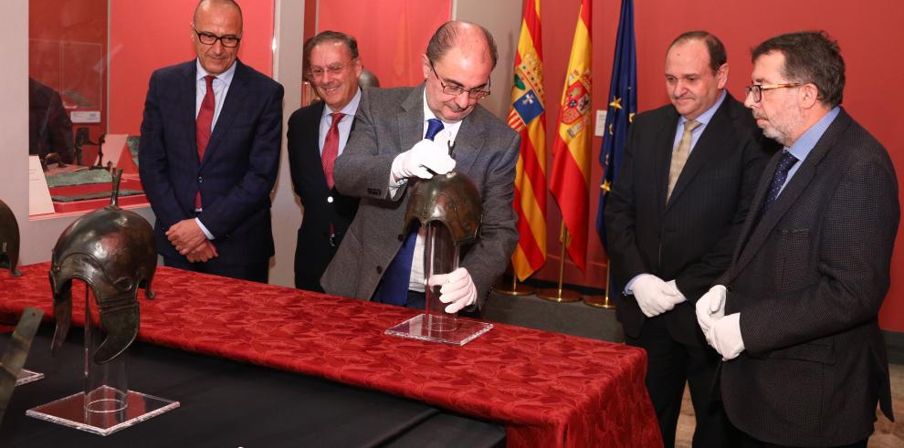 La llegada de los cascos celtíberos recuperados abre la puerta a una vasta exposición sobre el patrimonio y la civilización 