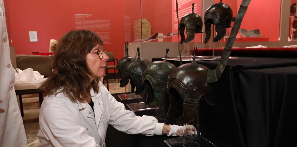 La llegada de los cascos celtíberos recuperados abre la puerta a una vasta exposición sobre el patrimonio y la civilización 