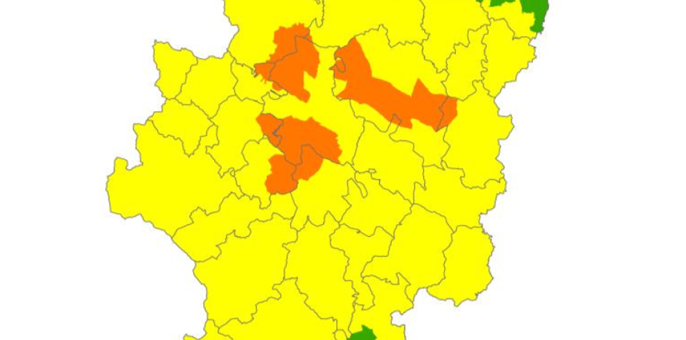 Nivel de alerta naranja de peligro de incendios forestales en Aragón