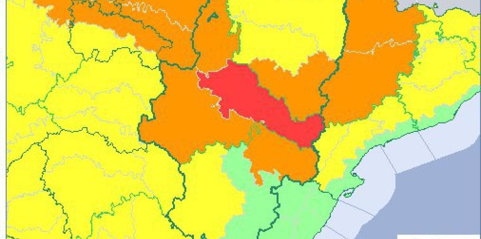 Aviso rojo por temperaturas máximas en Ribera del Ebro