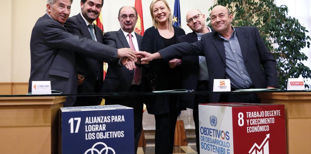 Aragón renueva su compromiso con el diálogo social como “pilar fundamental” para el desarrollo socioeconómico