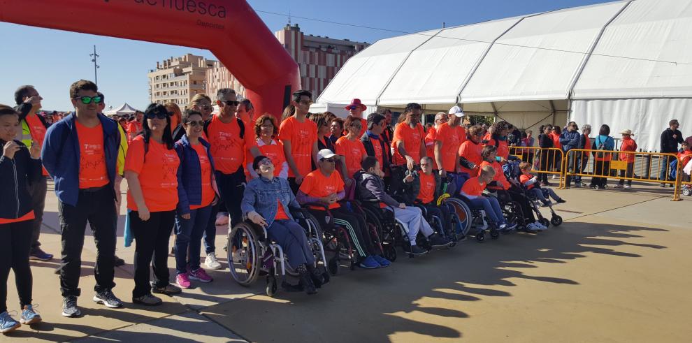 Broto participa en la 7ª Marcha Aspace Huesca con récord de participación