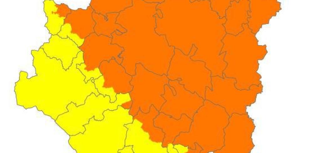 Alerta naranja de peligro de incendios forestales en la mayor parte de Aragón