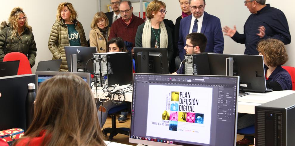 Formación y Empleo, al servicio del patrimonio cultural. Treinta alumnos de la Escuela-Taller de la Ribera Alta del Ebro utilizan las TICs para potenciar nuevas vías de desarrollo económico