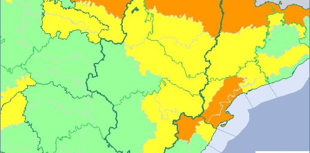 Aumenta a nivel naranja el aviso por viento y nevadas en Aragón