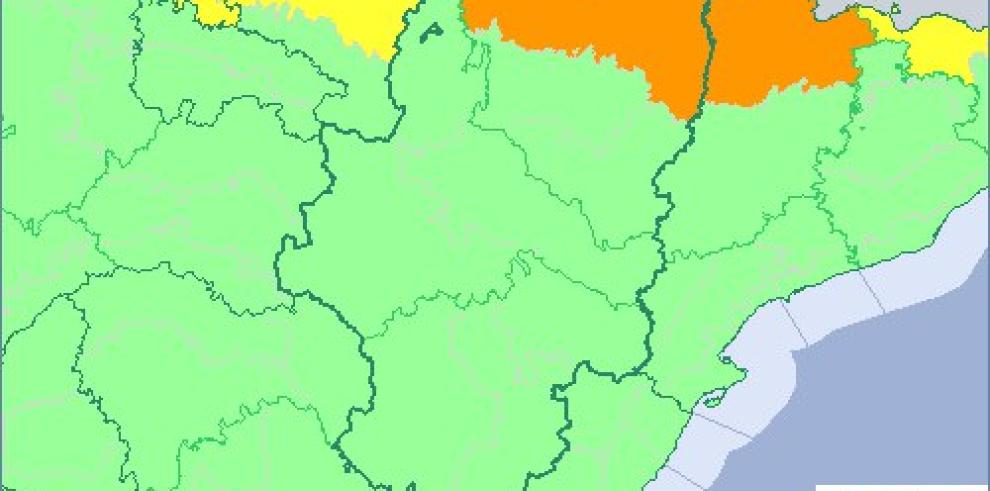 Aumenta a nivel naranja el aviso por viento y nevadas en Aragón