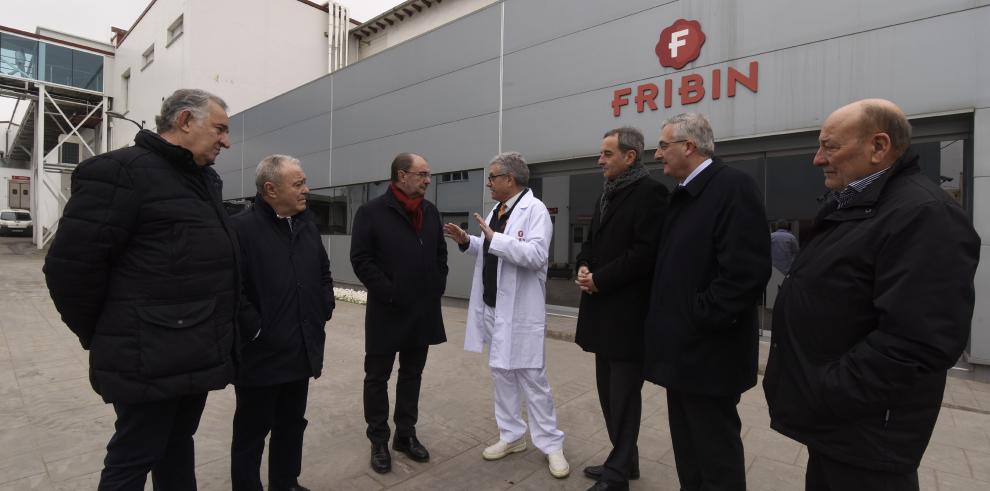 El Presidente Lambán visita las obras del centro de Salud de Binéfar que se abrirá el próximo verano y el nuevo colegio, el curso que viene