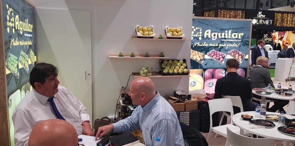 Medio centenar de empresas aragonesas “comparten el secreto” en Fruit Attraction