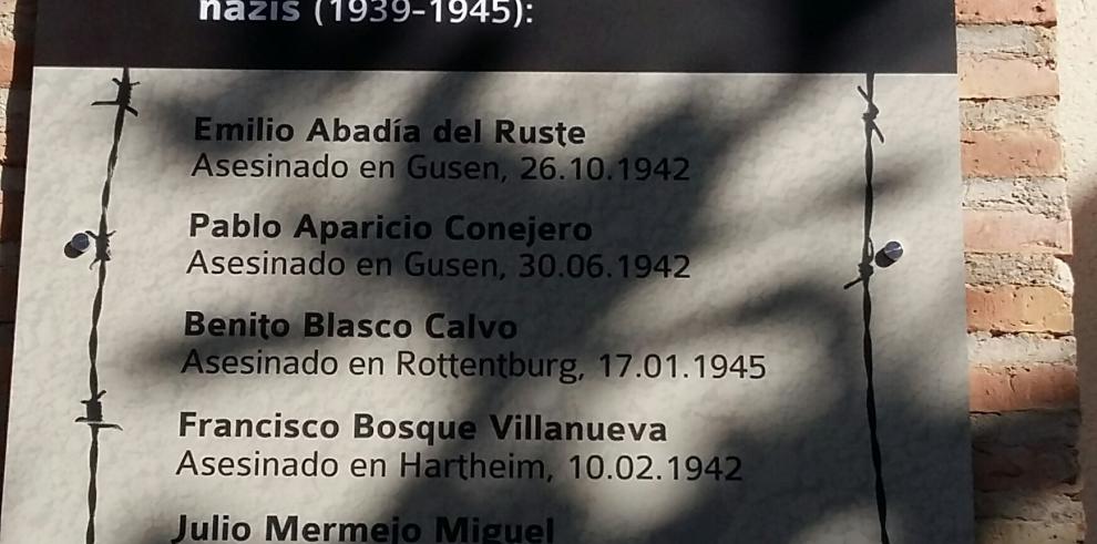 “Jamás hemos de olvidar a los aragoneses asesinados en los campos de concentración nazis”