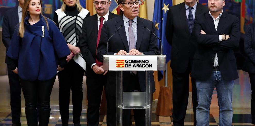 El Gobierno de Aragón envía un mensaje de tranquilidad y seguridad a la sociedad en su balance de los cien primeros días de gestión