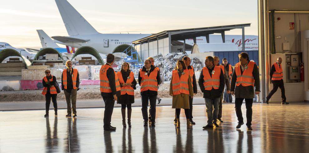 La inversión del FITE facilitará la construcción de un hangar como espacio formativo del título de Técnico Superior en Mantenimiento aeromecánico de aviones con motor de turbina