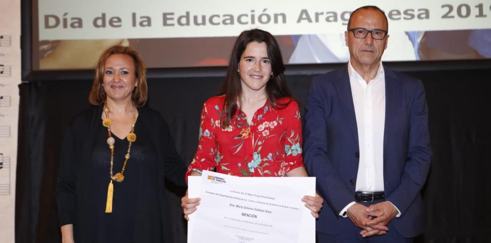 El Gobierno de Aragón reconoce la excelencia y el compromiso de la comunidad educativa en el Día de la Educación Aragonesa