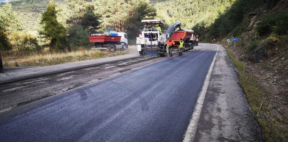 Comienza la actuación para estabilizar dos taludes en La Ribagorza