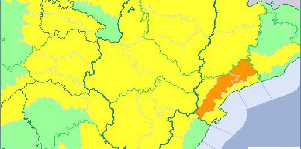 Aviso amarillo por viento en las tres provincias aragonesas