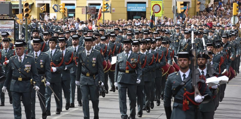 El Gobierno de Aragón participa en el reconocimiento a la Guardia Civil en Huesca