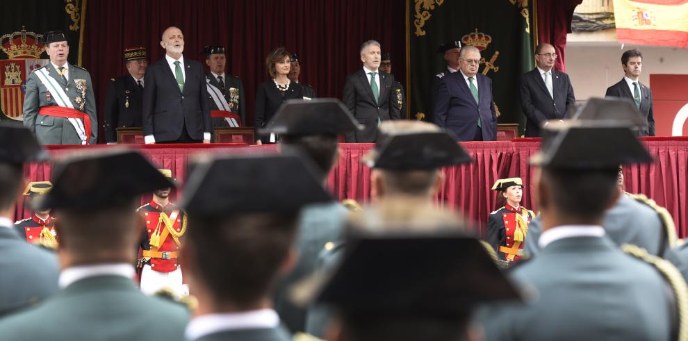 El Gobierno de Aragón participa en el reconocimiento a la Guardia Civil en Huesca