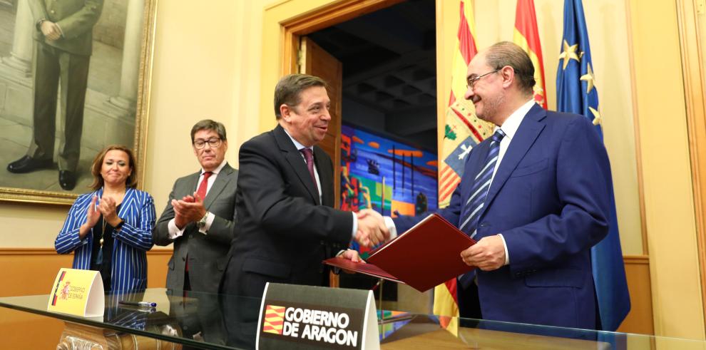 El Gobierno de España y el Gobierno de Aragón firman un protocolo para el FITE de 60 millones y el compromiso plurianual hasta 2022