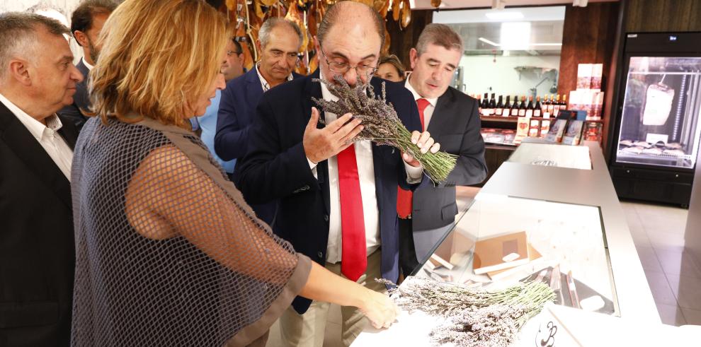 Lambán muestra su apoyo a la nueva indicación geográfica protegida de la carne de cerdo de Teruel y a la promoción agroalimentaria de productos de calidad diferenciada