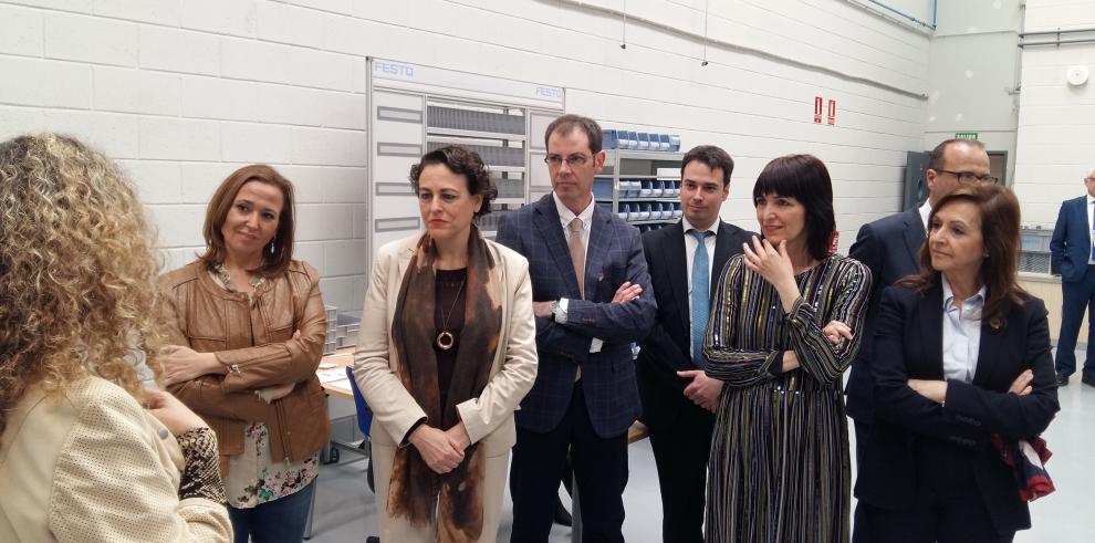 Aragón muestra a la ministra Valerio su apuesta por la innovación en la FP y el diálogo social 