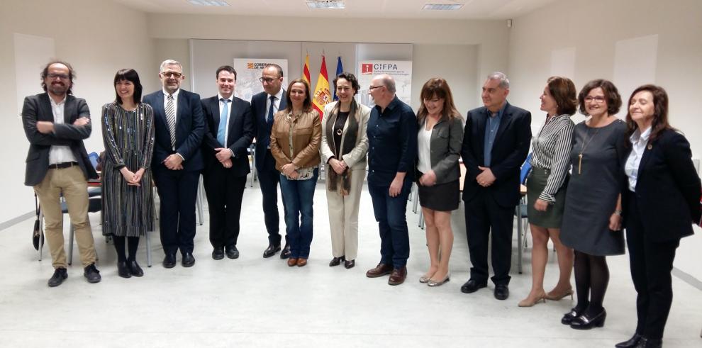 Aragón muestra a la ministra Valerio su apuesta por la innovación en la FP y el diálogo social 