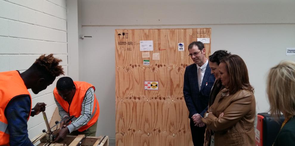 Aragón muestra a la ministra Valerio su apuesta por la innovación en la FP y el diálogo social 