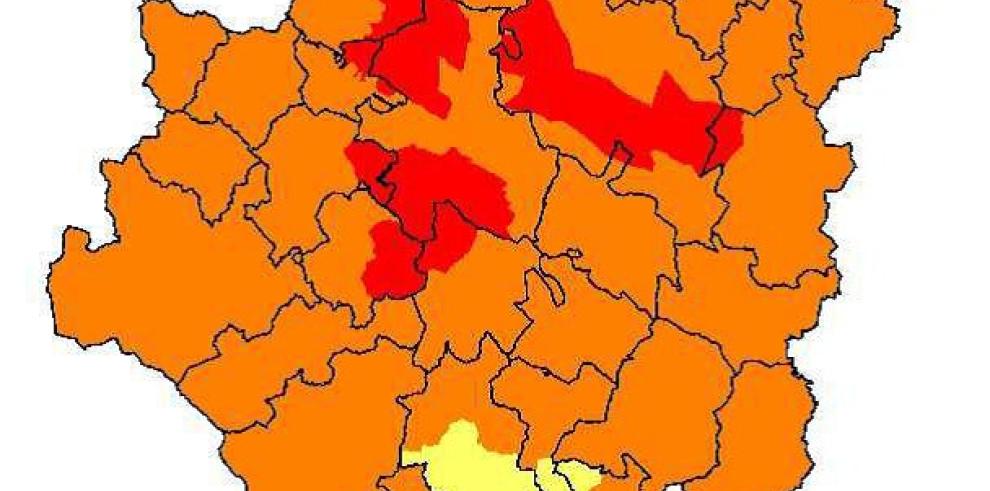 Prealerta roja por incendios forestales en Muela de Alcubierre, Muela de Valmadrid y Muela de Zuera