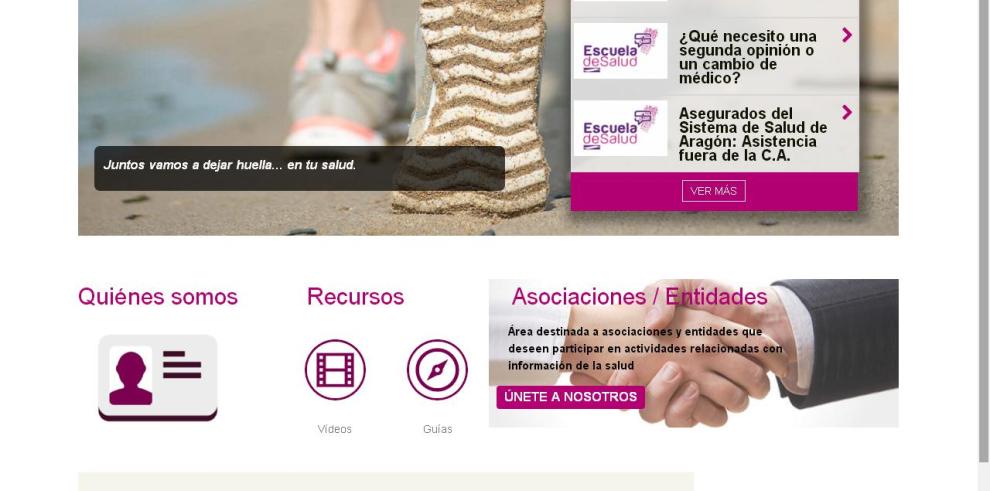 La Escuela de Salud cuenta ya con espacio propio en la web de Salud Informa