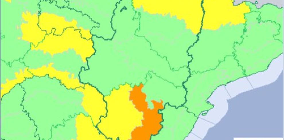 Aviso naranja por nieve en Gúdar-Maestrazgo y amarillo en el Pirineo oscense y en Albarracín y Jiloca