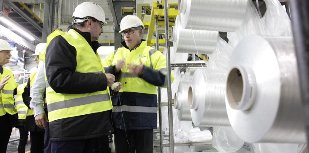 El Presidente de Aragón visita la fábrica de Brilén, que invertirá 25 millones en cinco años para mejorar su capacidad logística en Aragón