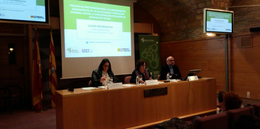 Arranca el proceso de participación para la elaboración del Anteproyecto de Ley de Igualdad y Protección Integral contra la Discriminación de Orientación Sexual en Aragón