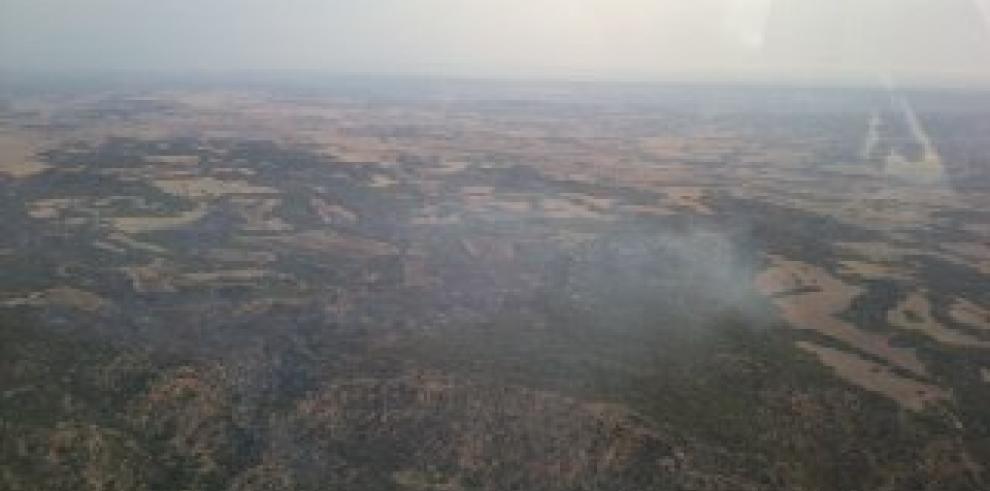 Controlado el incendio de Samper de Calanda