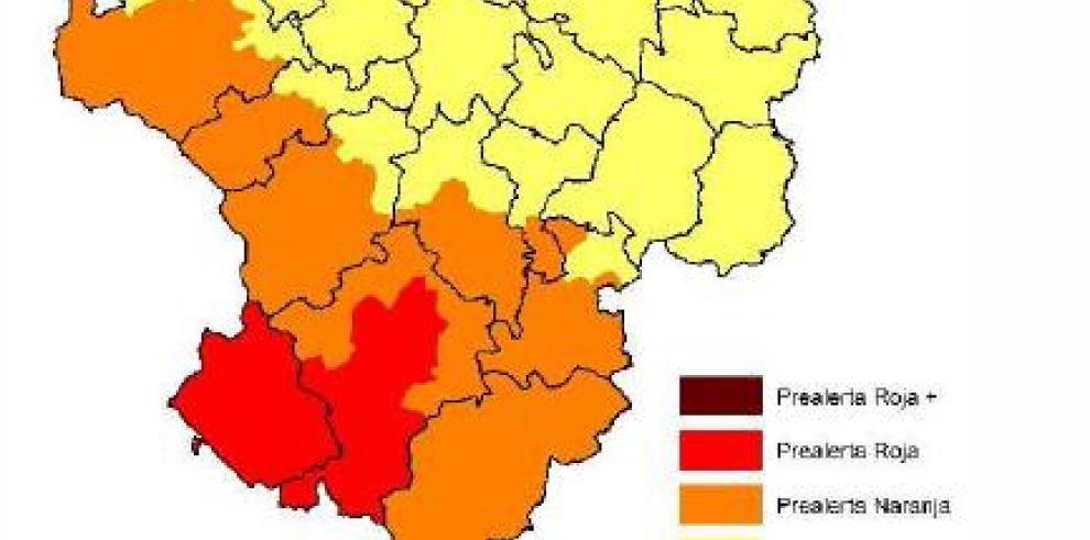 Prealerta roja por incendios forestales en los Montes Universales, Rodeno y Turia