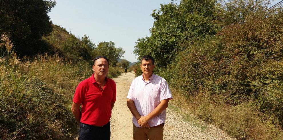 Trabajos de mejora en el tramo del Camino de Santiago en Santa Cilia