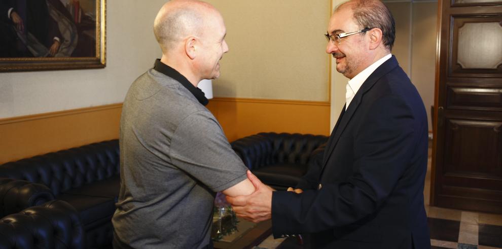 Primer encuentro institucional entre el Presidente de Aragón y Manuel Pina, secretario general de CC.OO Aragón