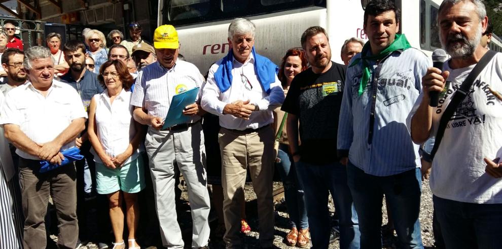 La reapertura del Canfranc es posible gracias al impulso siempre presente de la reivindicación social