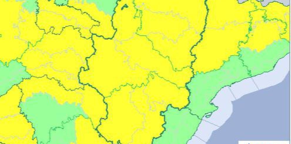 Ampliación de aviso amarillo por temperaturas mínimas a toda la Comunidad