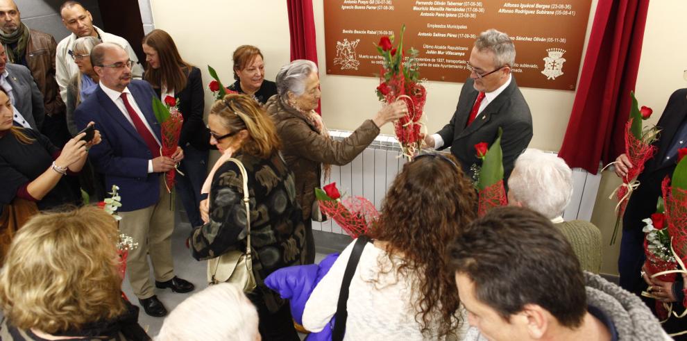 El Presidente de Aragón apoya el homenaje del Ayuntamiento de Jaca a los empleados públicos fusilados en la guerra civil