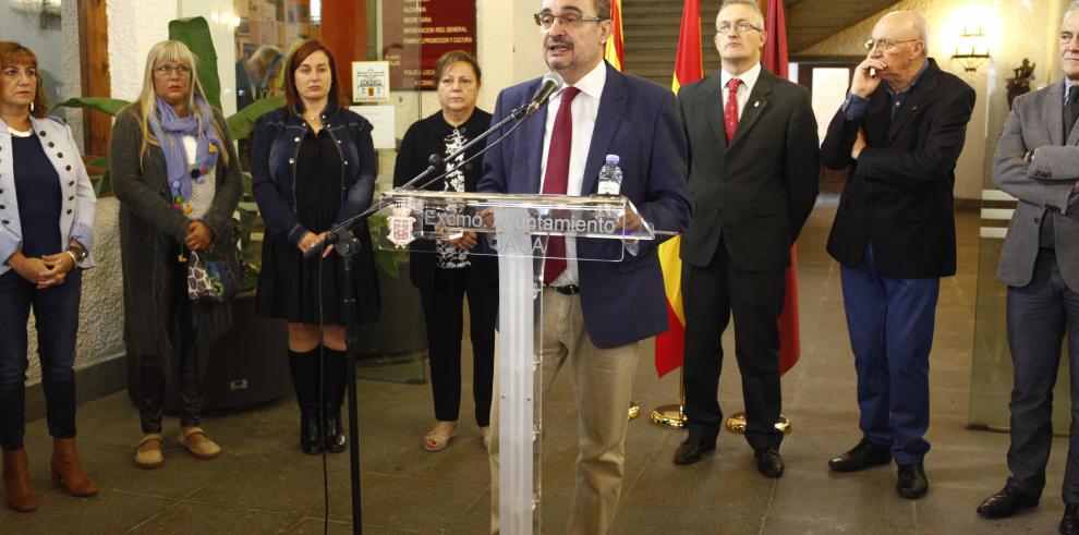 El Presidente de Aragón apoya el homenaje del Ayuntamiento de Jaca a los empleados públicos fusilados en la guerra civil