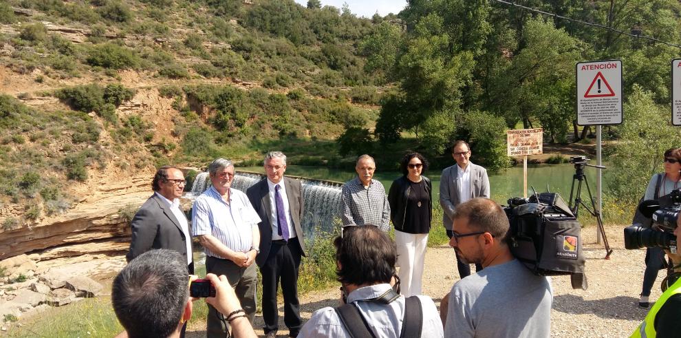 DGA, Ayuntamiento de Bierge y Comarca del Somontano de Barbastro firman un protocolo para la gestión del Salto de Bierge