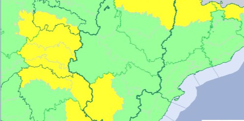 Aviso amarillo por temperaturas mínimas en Pirineo, Albarracín y Jiloca