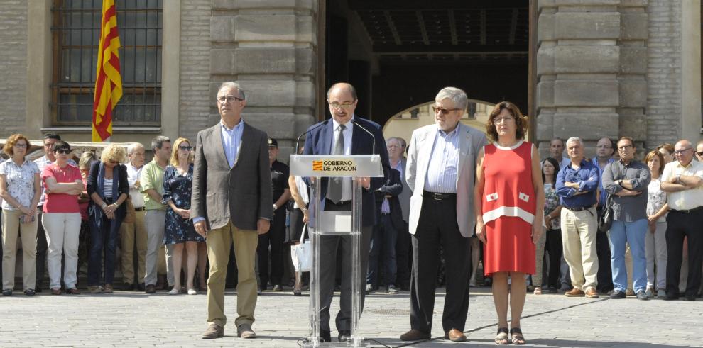 El Gobierno de Aragón muestra su rechazo radical al fanatismo y se siente concernido por el dolor de Cataluña. 