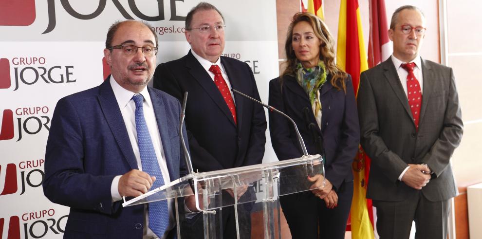 EL Grupo Jorge anuncia la contratación de 2000 personas más hasta 2020 y la inversión de casi 135 millones de euros en su complejo cárnico de Zuera