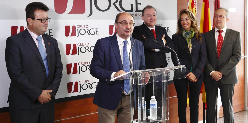 EL Grupo Jorge anuncia la contratación de 2000 personas más hasta 2020 y la inversión de casi 135 millones de euros en su complejo cárnico de Zuera