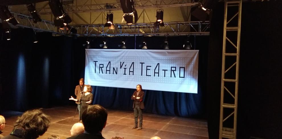 El IAACC Pablo Serrano se transforma en una gran sala para la exposición que celebra los 30 años de Tranvía Teatro 