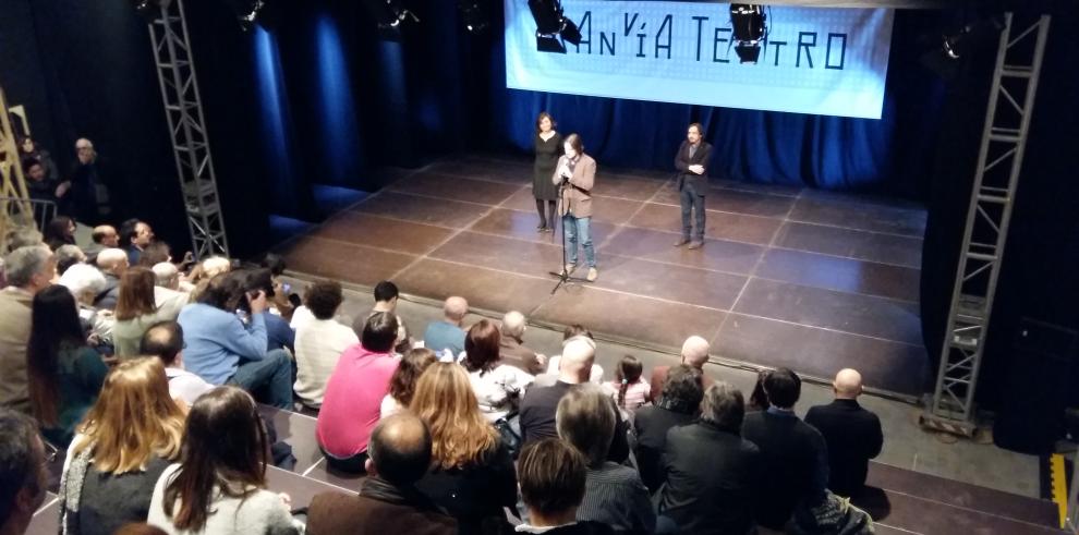 El IAACC Pablo Serrano se transforma en una gran sala para la exposición que celebra los 30 años de Tranvía Teatro 