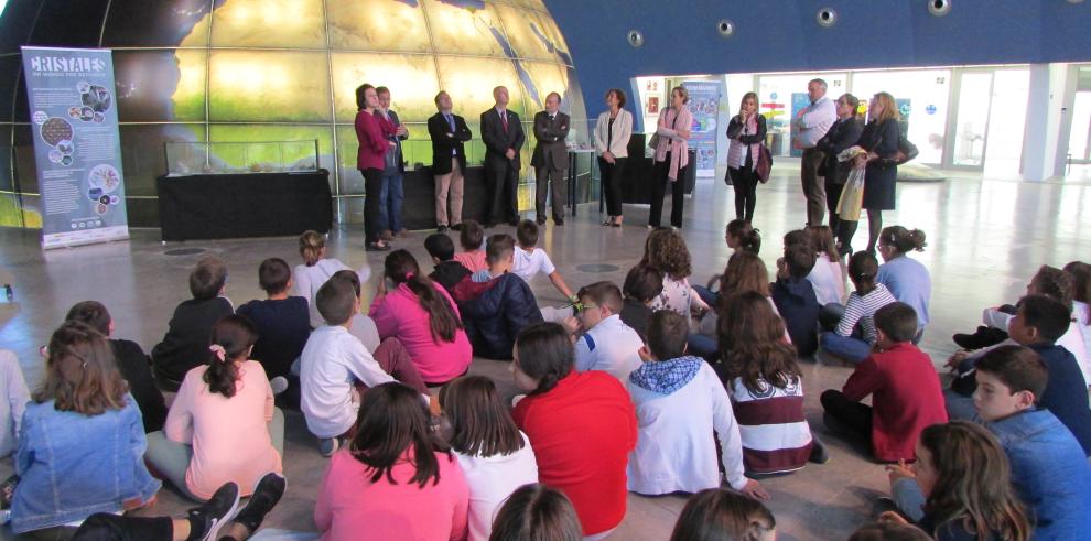 El planetario de Huesca acoge la exposición “Cristales: un mundo por descubrir”