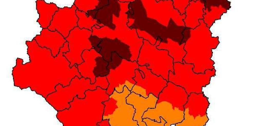 Pre alerta roja + por riesgo de incendios en algunas zonas de Aragón